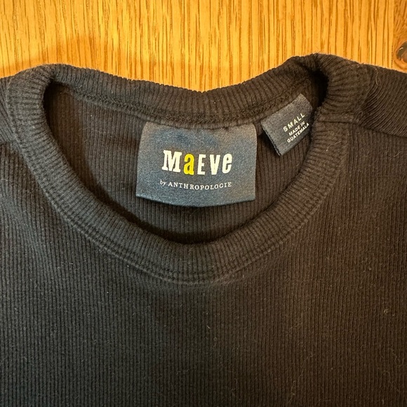 Anthropologie The Blair Stretch Cotton Short-Sleeve Baby Tee by Maeve - Picture 6 of 6